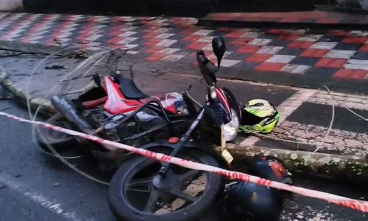  പൊട്ടിവീണ വൈദ്യുതി ലൈനില്‍നിന്ന് ഷോക്കേറ്റ് യുവാവ് മരിച്ചു