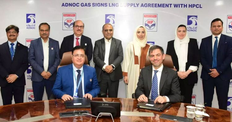 ഇന്ത്യയിലേക്ക് ദ്രവീകൃത പ്രകൃതി വാതകമെത്തിക്കാന്‍ യു.എഇയുടെ അഡ്‌നോകുമായി  ഹിന്ദുസ്ഥാന്‍ പെട്രോളിയം കരാര്‍ ഒപ്പിട്ടു
