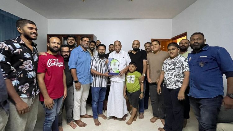 ഇബ്രാഹിം കവലയിനു ദമാം എറണാകുളം ജില്ലാ കെഎംസിസി സ്വീകരണം