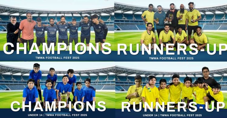 ടി.എം.ഡബ്ല്യു.എ ജിദ്ദ സോക്കര്‍ ഫെസ്റ്റിവലില്‍ പറാല്‍ റിപ്പിള്‍സിനും എവര്‍ട്ടണ്‍ ഫൈസലിയക്കും കിരീടം