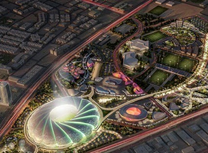 അരാംകോയുടെ കായിക വിസ്മയം: തിരമാലയുടെ രൂപത്തില്‍ സ്റ്റേഡിയം വരുന്നു