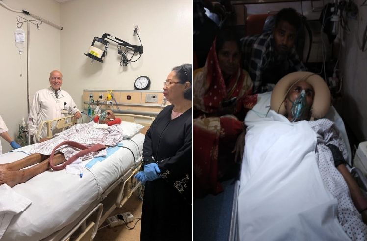 കാരുണ്യഹസ്തം:  രണ്ടര വര്‍ഷത്തോളമായി ഒരേ കിടപ്പിലായിരുന്ന വീരേന്ദ്ര ഭഗത് പ്രസാദ് നാടണഞ്ഞു