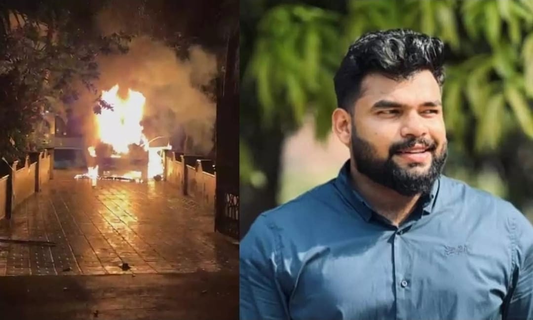 കാറിന് തീപിടിച്ച് പൊള്ളലേറ്റ പ്രവാസി യുവാവ് മരിച്ചു