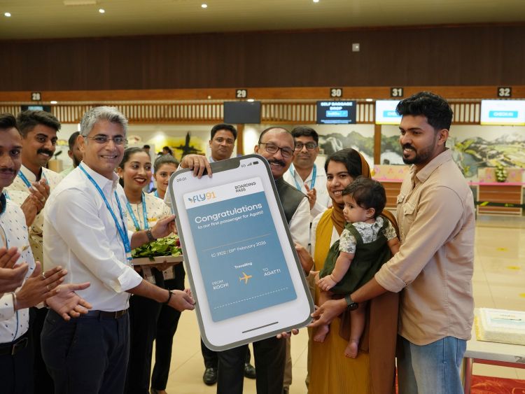 ഫ്‌ലൈ91 എയര്‍ലൈന്‍സ്  കൊച്ചി - ലക്ഷദ്വീപ് സര്‍വീസിന് തുടക്കം