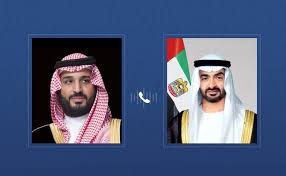 സംഘര്‍ഷം ലഘൂകരിക്കാന്‍ യു.എ.ഇ, സൗദി അറേബ്യ നീക്കം ശക്തം. യു.എ.ഇ പ്രസിഡന്റും സൗദി കിരീടാവകാശിയും തമ്മില്‍ ചര്‍ച്ച