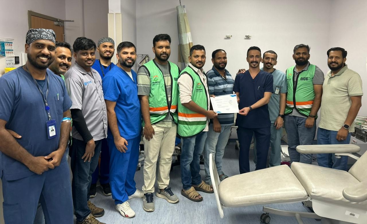 ഹജ്ജ് തീര്‍ത്ഥാടകര്‍ക്ക് കൈത്താങ്ങായി ഒ.ഐ.സി.സി മക്കയുടെ രക്തദാന ക്യാമ്പ്