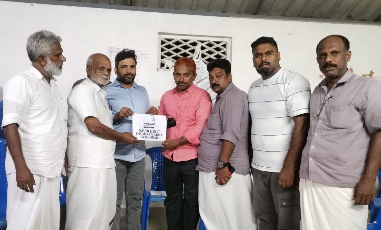  ദഹ്‌റാന്‍ കെഎംസിസി ചികിത്സാ സഹായം കൈമാറി
