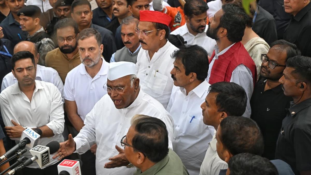 എം.പിമാര്‍ രാജ്ഘട്ടിലേക്ക്, പ്രതിഷേധത്തില്‍ അണി ചേര്‍ന്ന് ധ്രുവ് റാഠി